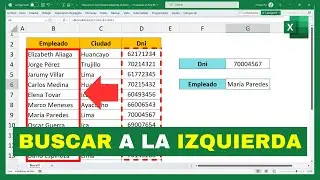 🔎LOOK UP a data item to the LEFT in EXCEL (LookupX Function)