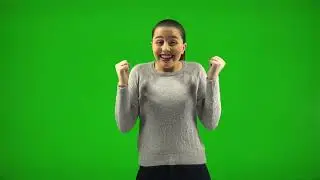 Green Screen Girl Model Stock Video | Green Screen Stock Video - Royalty Free