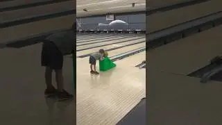 New bowling form… “way to use your head” #bowling#headshot#bowlingalley#split