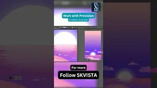 Work with Precision in #adobeillustrator #graphicdesigner #logodesign #tutorial #skvista #shorts