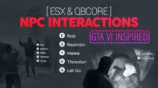 [ESX & QBCore] GTA VI INSPIRED NPC Interactions for FiveM [PAID]