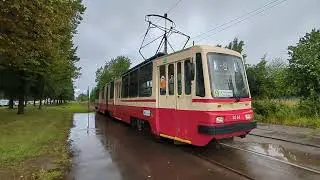 Несколько месяцев не мог поймать: Трамвай "5068 по 9-ке" СПб 14-*: ЛВС-86К-М 5068 по №9 (01.08.24)