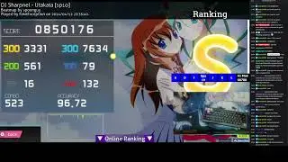 「osu!mania 7k」DJ Sharpnel - Utakata S 8.42 ★