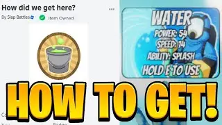 How To Get The WATER GLOVE + "How Did We Get Here" BADGE! Roblox Slap Battles