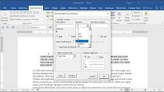 Center Auto Number over left aligned text