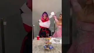 A jugar con Panam y la brujita Marga 🧙🏻‍♀️ ¿Quién ganará? 😂 #shorts