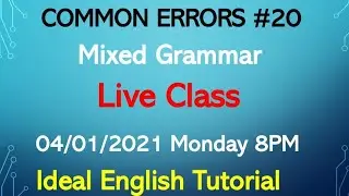Common Errors In English Grammar | Live Class for competitive exams | Mixed Grammar Practice