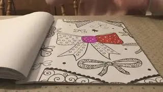 Colouring in of bow (time - lapse)