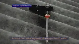 FIXAÇÃO SUPORTE TELHADO FIBROCIMENTO