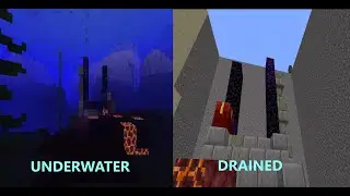 I Drained An Underwater Nether Portal In Survival Minecraft...