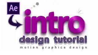 After Effects  Logo intro & Text Animation || full tutorial