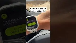my tesla thinks i’m riding a bike! 🚴 #tesla #models #modely #shorts #angelocarlos #elonmusk #modelx