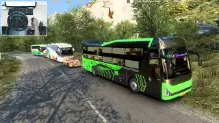 Chở khách tham quan du lịch | New map ETS2 đèo dốc thôn quê