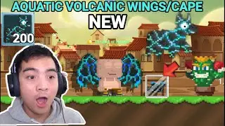BREAKING NEW LAVA PINATA! + NEW Aquatic Volcanic Wings/Cape! - Growtopia