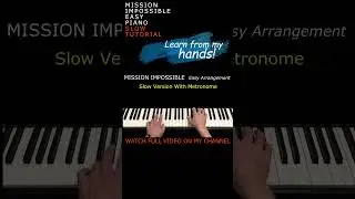 Mission Impossible (Lalo Schifrin) - Slow Piano Tutorial #easypiano