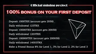How to make over $1000 for less than $1. Best way to earn passive income by investing in TRX mining！