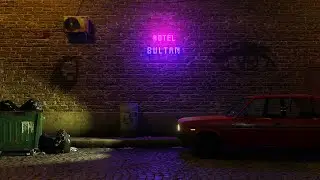 Istanbul Street Night Loop - 3D Animation