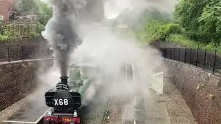 Llangollen Railway Classic Transport Weekend Steam Specials July 2024 ex GWR 7754 and Austin 1