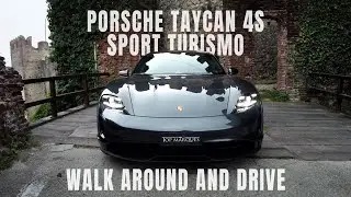 Porsche Taycan 4S Sport Turismo - Walkaround and Drive