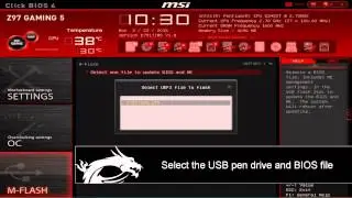 TUTO MSI : Utiliser M-FLASH pour un BIOS unique