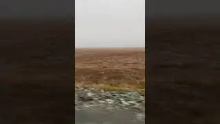 ямал ,первый снег, дорога на Бованенково