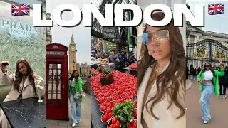 LONDON SOLO TRIP 🇬🇧| BUCKINGHAM PALACE • STREET MARKET • NIGHTLIFE • PRADA CAFE | VLOG