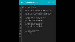 sort array in java without sort method #array #sorting #swapping