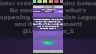 New Code + New Update in Loomian Legacy 