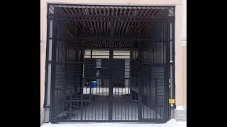 Автоматические распашные ворота в арку