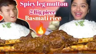 Spicy 2 whole mutton Big price 😱🔥 Maddy eats mukbang eating ASMR challenge video #skrb2vlog #mukbang