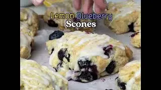 Easy Lemon Blueberry Scones