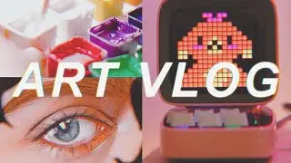 ✨ ART VLOG ✨ sketching, painting, cleaning my GOUACHE palette & DITOO PLUS speaker 💕