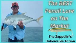 Chasing GTs off Weipa on the Zappelin Pencil Lure.