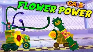C.A.T.S NEW FLOWER POWER SET GAMEPLAY - ROOT WHIP & SUNFLOWER - Crash Arena Turbo Stars