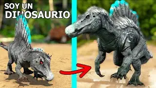 LA HISTORIA DEL PEQUEÑO ESPINOSAURIO PEPINILLO el Spinosaurus GIGACHAD! ARK Soy un Dinosaurio
