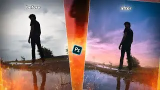 Photoshop Tutorial /How to change sky in photoshop Before after Editing ✨ #photoshop #editing