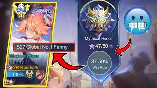 NEW PLAYSTYLE FANNY Randy25?! PUSH GLOBAL 1? | Mobile Legends