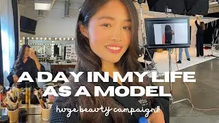 A DAY IN THE LIFE AS A MODEL (SHOOTING A CAMPAIGN FOR A HAIR COMPANY)