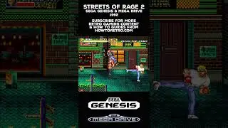 Sega Genesis Classics - Streets of Rage 2 #howtoretro #retrogaming #sega #genesis #megadrive