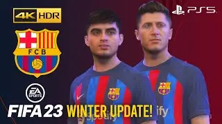 FIFA 23 PS5 - *WINTER UPDATE* - FC BARCELONA - PLAYER FACES AND RATINGS