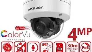 AcuSense Smart Hybrid Light ColorVu 4MP Dome Camera