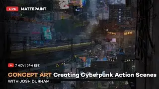 Concept Art - Creating a Cyberpunk Action Scene