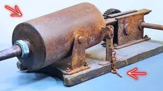 Massive Sausage Stuffer Machine Restoration - We Are Making Homemade Kielbasa For You!