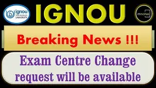 IGNOU | To Change Request of Exam Centre for TEE June-21 | IGNOU in English