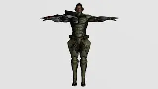 Jetstream Sam T Pose Spinning ORIGINAL (Metal Gear Rising Revengeance)