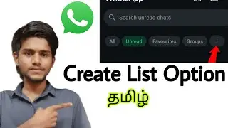 whatsapp create list option / whatsapp plus symbol / whatsapp list / whatsapp chat list / tamil