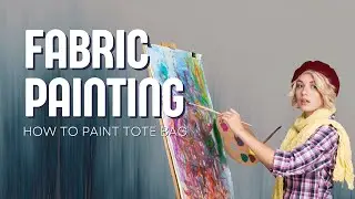 How to paint a tote bag | easy Techniques #trending