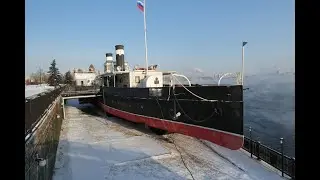 Красноярск, Енисей и пароход 