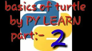 Basics of turtle by PY LEARN part 2
