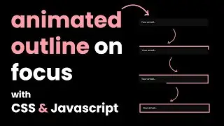 CSS animation on input focus: add an animated outline with CSS and JavaScript